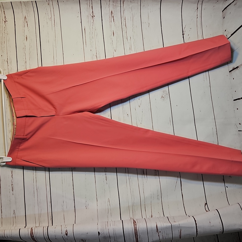 Gucci Coral‎ Tailored Straight Leg Ankle Pants Women's Size 44